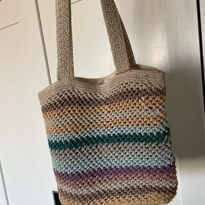 The Sak Multicolor Crochet Tote Bag